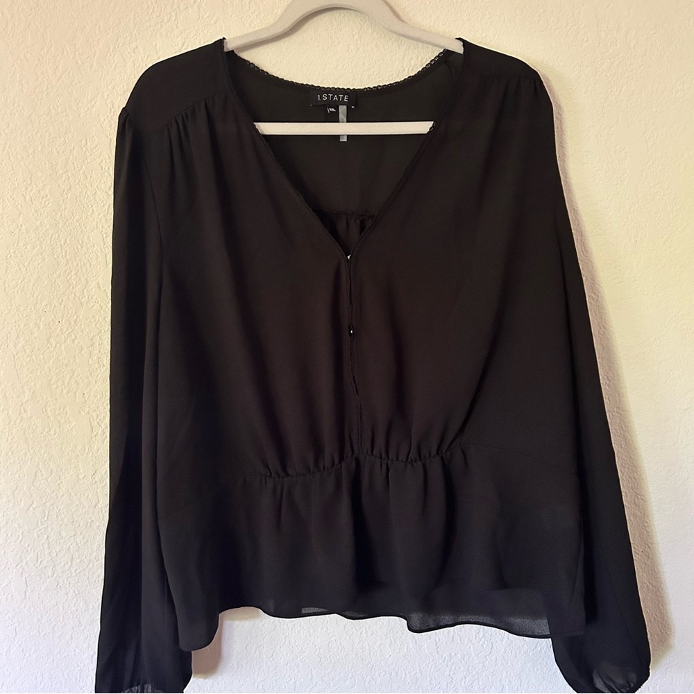 1. State sheer blouse